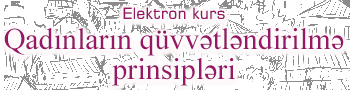 Elektron kurs  Qadınların qüvvətləndirilmə prinsipləri